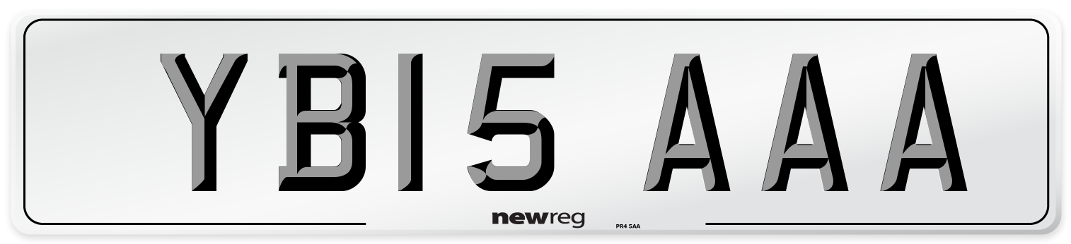 YB15 AAA Number Plate from New Reg